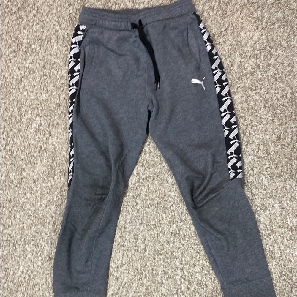Puma Gray Kids Jogger Pants